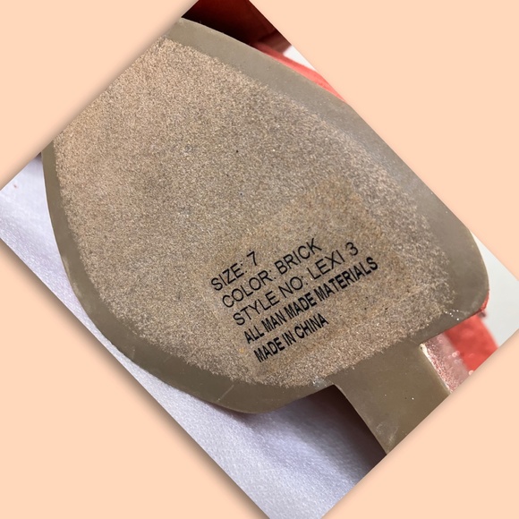 Erge glitter wedge heel 6" size 7 - Picture 7 of 10